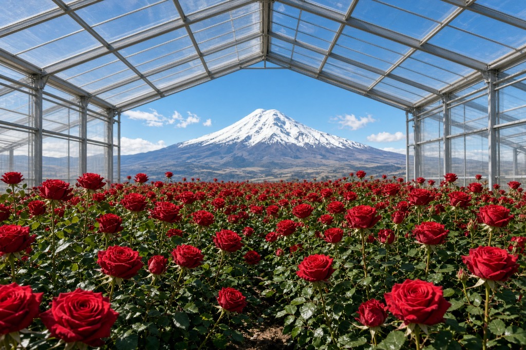 High Altitude Ecuadorian Roses at Cotopaxi Volcano